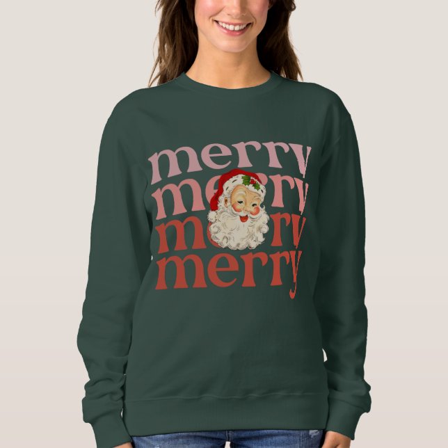 Sweatshirt Merry santa claus (Devant)