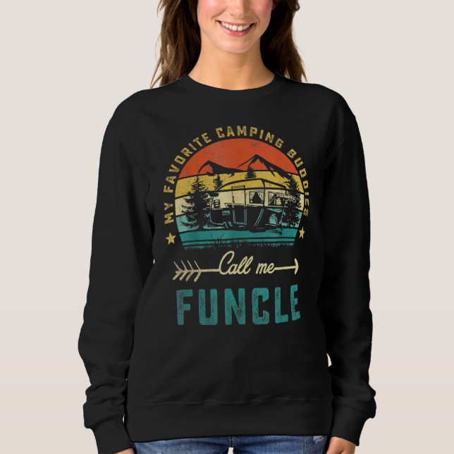 Sweatshirt Mes camarades favoris me appellent Funcle Retro F (Devant)