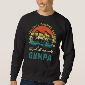 Sweatshirt Mes Camping Amoureux Me Appelez Gumpa Retro Fa
