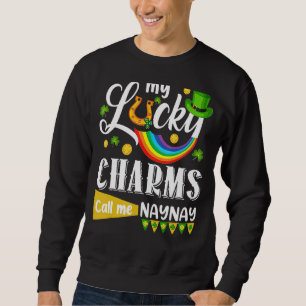 Sweatshirt Mes Chauds Chanceux M'Appelent Naynay Jour de la S