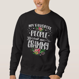 Sweatshirt Mes gens préférés m'appellent le D de ma mère Gram