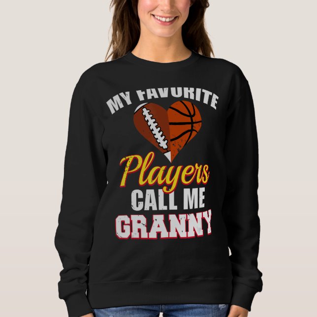 Sweatshirt Mes Joueurs préférés M'Appelent Bask De Football G (Devant)