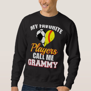 Sweatshirt Mes Joueurs préférés M'Appelent Grammy Soccer Soft