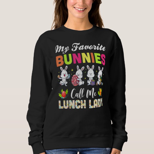 Sweatshirt Mes lapins Favoris M'Appelent Déjeuner Dame Cool H (Devant)