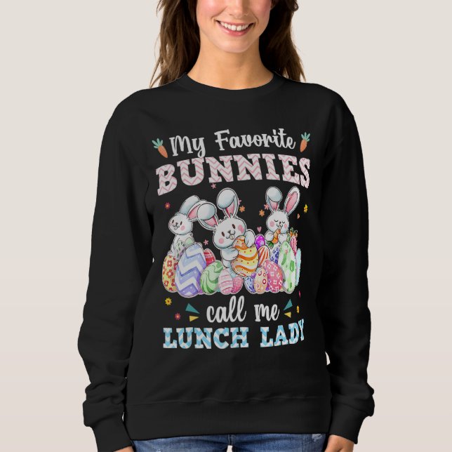 Sweatshirt Mes lapins Favoris M'Appelent Déjeuner Lady Mignon (Devant)