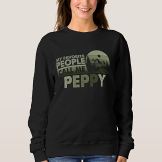 Sweatshirt Mes personnes préférées m'appellent Peppy Forest M