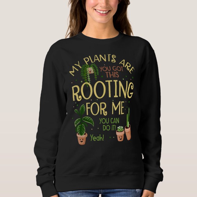 Sweatshirt Mes Plantes M'Enracinent Plante Plante (Devant)