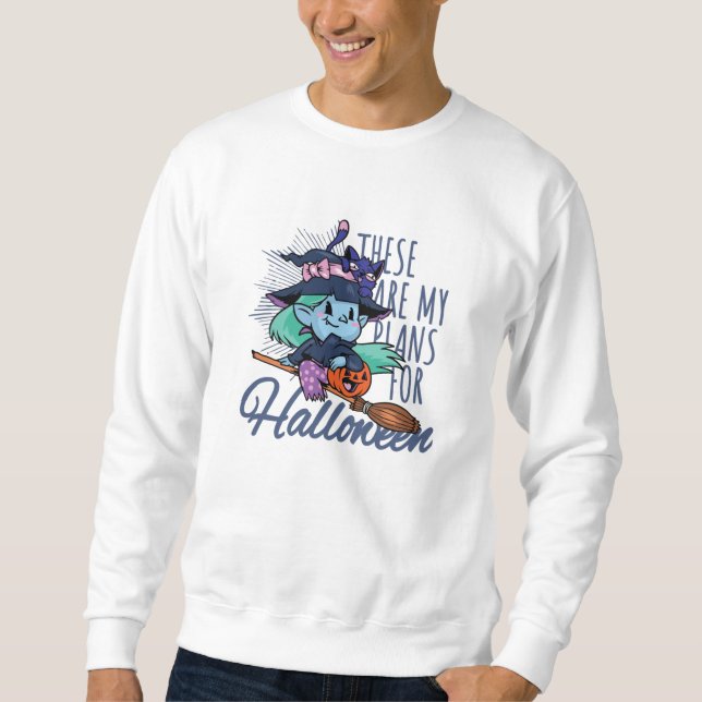 Sweatshirt Mes projets pour Halloween (Devant)