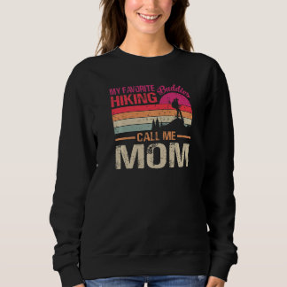 Sweatshirt Mes Randonnées préférés Appelez-moi maman Vintage