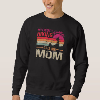 Sweatshirt Mes Randonnées préférés Appelez-moi maman Vintage