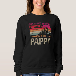 Sweatshirt Mes Randonnées préférés M'appellent Pappy Vintage