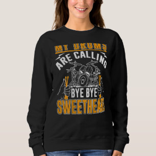 Sweatshirt Mes tambours appellent Bye Bye Sweetheart Backprin