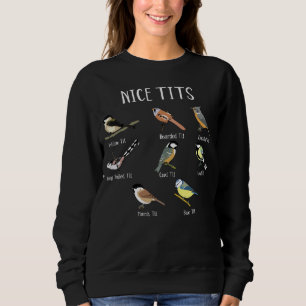 Sweatshirt Mésanges britanniques Humour d'observation des ois
