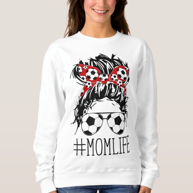 Sweatshirt Messy Bun Bandana Cheveux porter des lunettes de s (Devant)