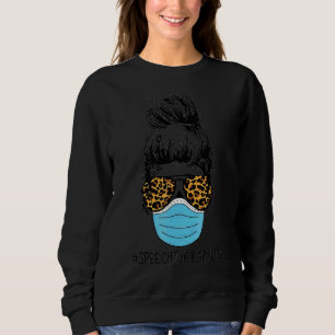 Sweatshirt Messy Cheveux Discours Thérapie Vie Se Porter Masq