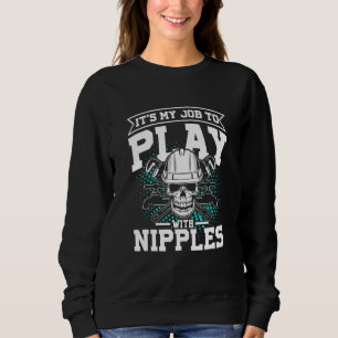 Sweatshirt Met Son Métier Artisanat Réparer La Fuite
