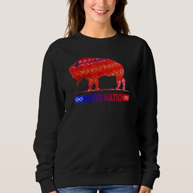 Sweatshirt Metis Flag Metis Nation Buffalo Metis Sash  Tee (Devant)