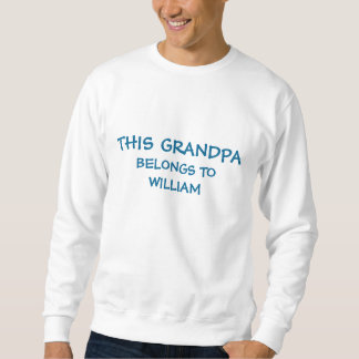 Sweatshirt Mettez les noms de grandkids sur le grand-papa