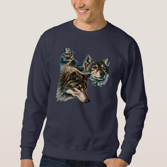 Sweatshirt meute de loups (Devant)