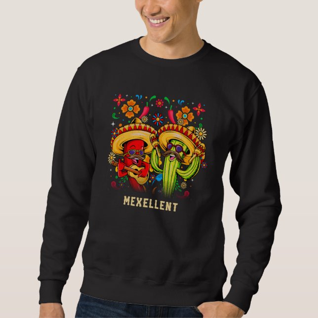 Sweatshirt Mexellent Mexican Humor Mexico Cinco De Mayo Fiest (Devant)