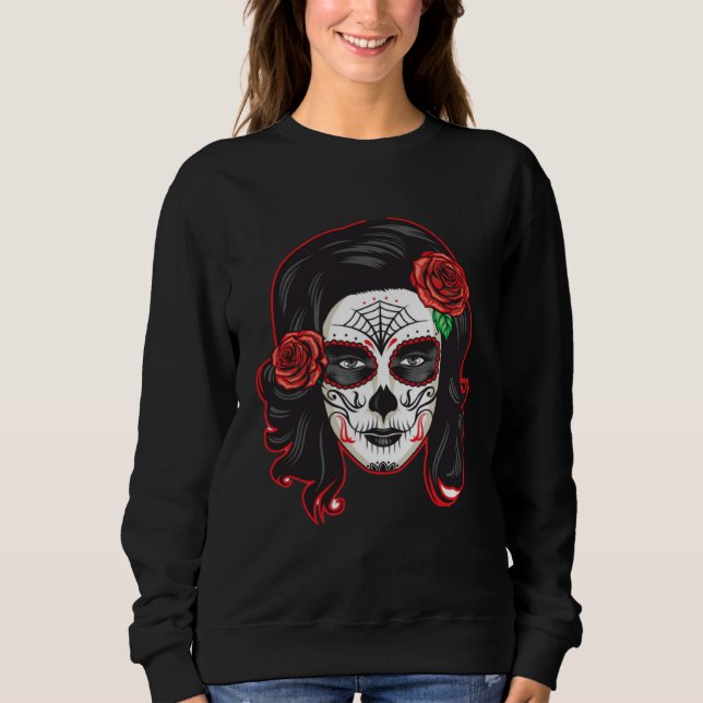 Sweatshirt Mexican Dia de lus Muertos Calavera Day of the Dea (Devant)