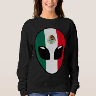 Sweatshirt Mexico Flag Alien Mexico