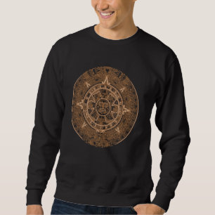 Sweatshirt Mexique Maya Calendrier Aztèque Pierre du Soleil A