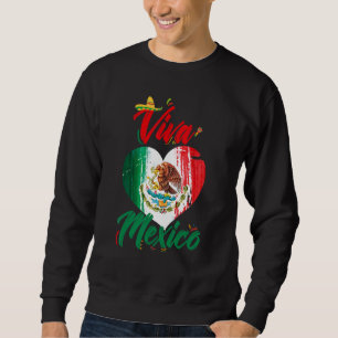Sweatshirt Mexique Pride Independence Day 2022 Drapeau mexica