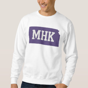 Sweatshirt MHK Kansas   Abréviation de Manhattan KS State