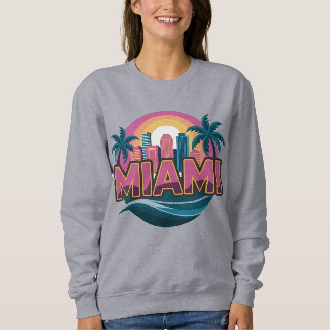 Sweatshirt Miami Floride États-Unis (Devant)