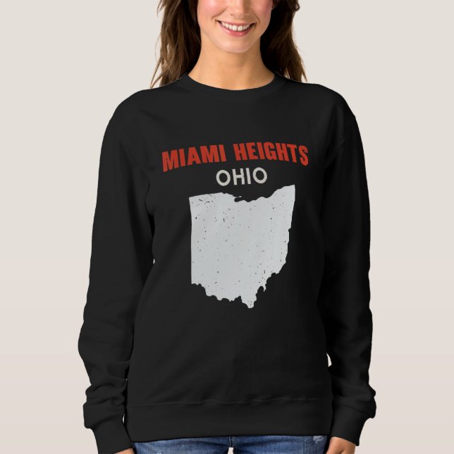 Sweatshirt Miami Heights Ohio USA State America Travel Ohioan (Devant)