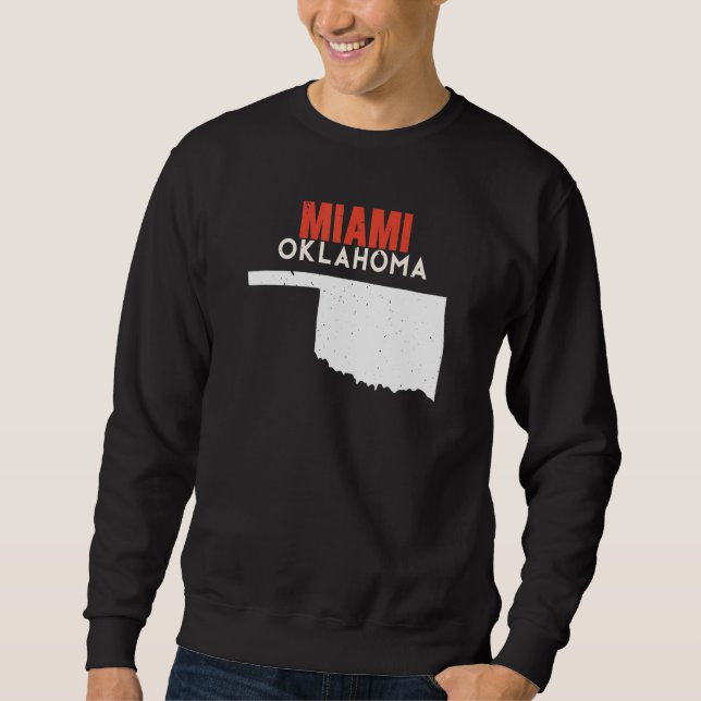 Sweatshirt Miami USA State America Travel Oklahoman (Devant)
