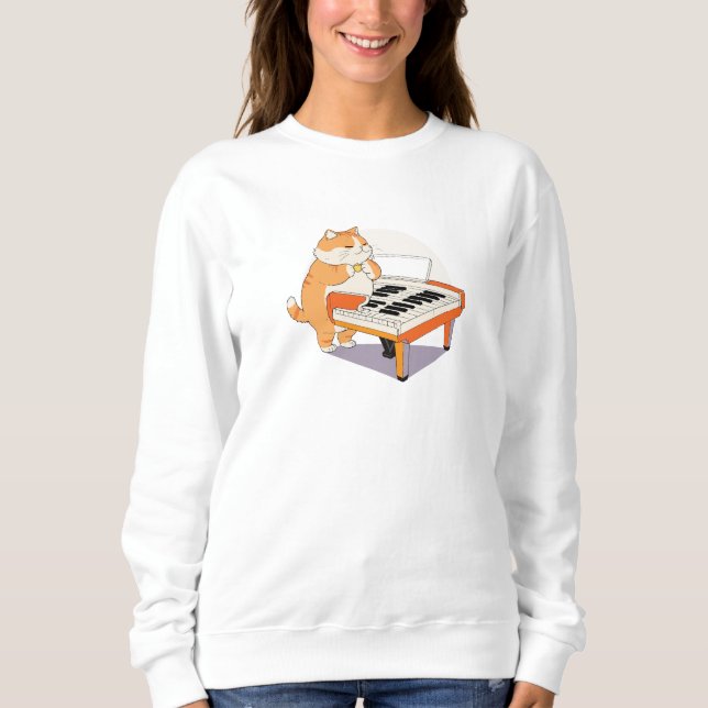 Sweatshirt Miaulements et Mélodies (Devant)