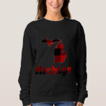 Sweatshirt Michigan Michigander Buffalo Plaid Winter Christma<br><div class="desc">Michigan Michigander Buffalo Plaid Winter Christmas Mitten</div>
