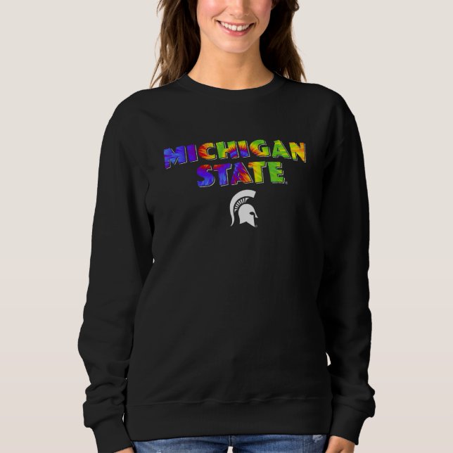 Sweatshirt Michigan State MSU Spartans Fierté Arc-en-ciel Tie (Devant)
