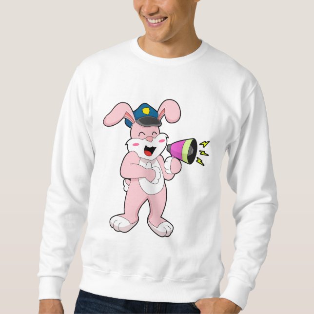 Sweatshirt Microphone de l'officier de police de Rabbit (Devant)