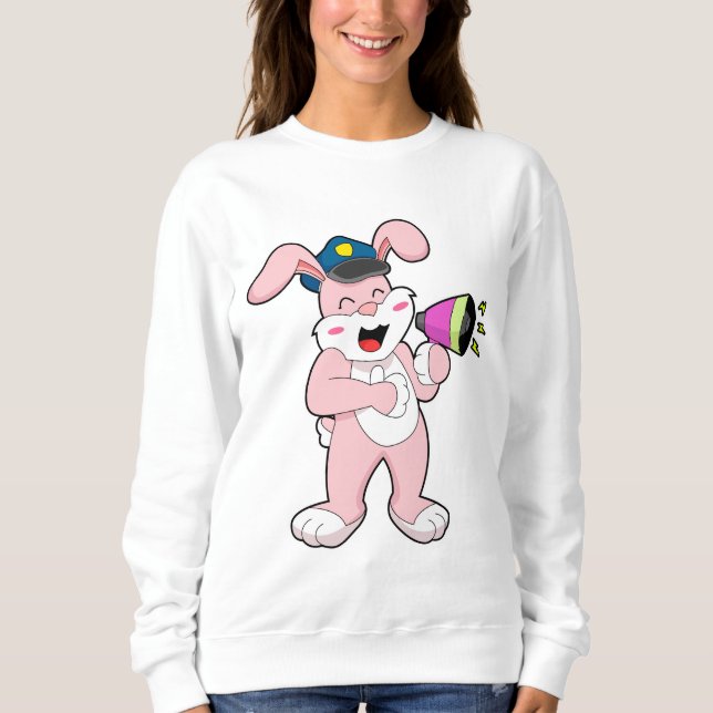 Sweatshirt Microphone de l'officier de police de Rabbit (Devant)