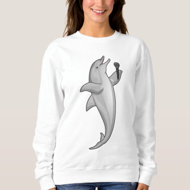 Sweatshirt Microphone Dolphin Singer (Devant)