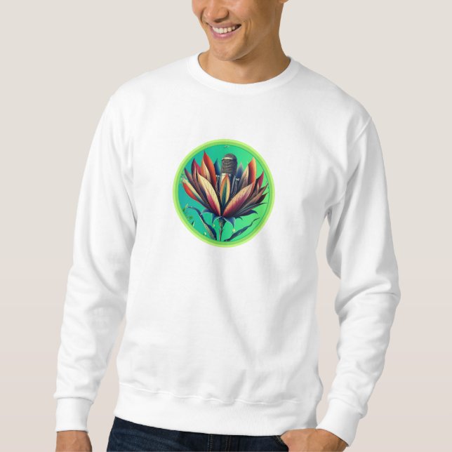 Sweatshirt Microphone en fleurs (Devant)