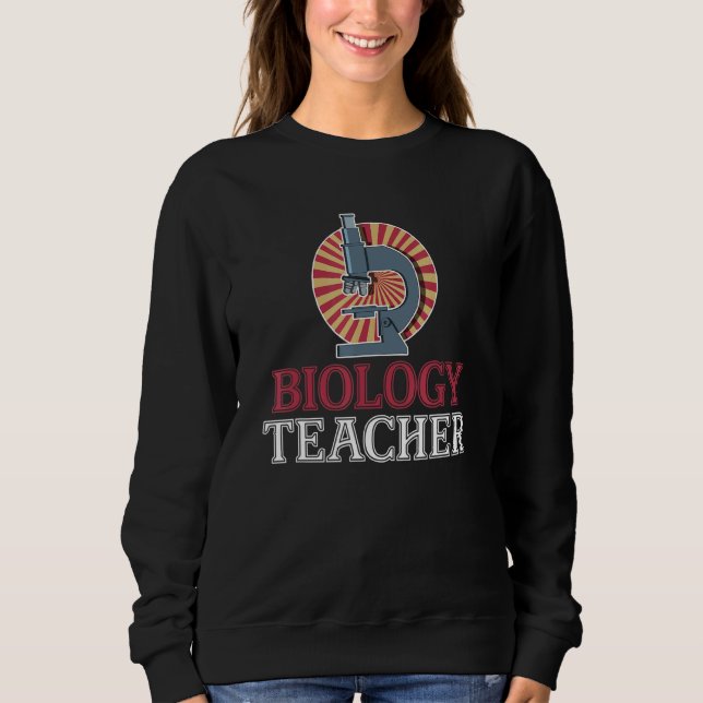 Sweatshirt Microscope Biologiste de laboratoire Enseignement  (Devant)