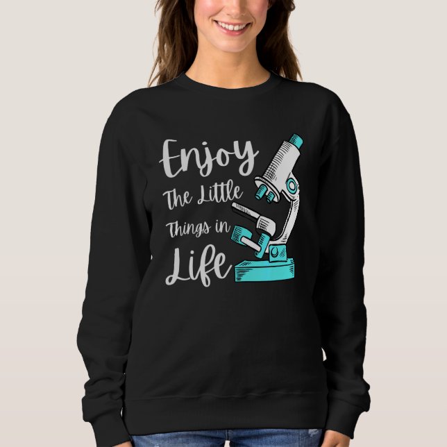 Sweatshirt Microscope pour hommes femmes biologie nerd labora (Devant)