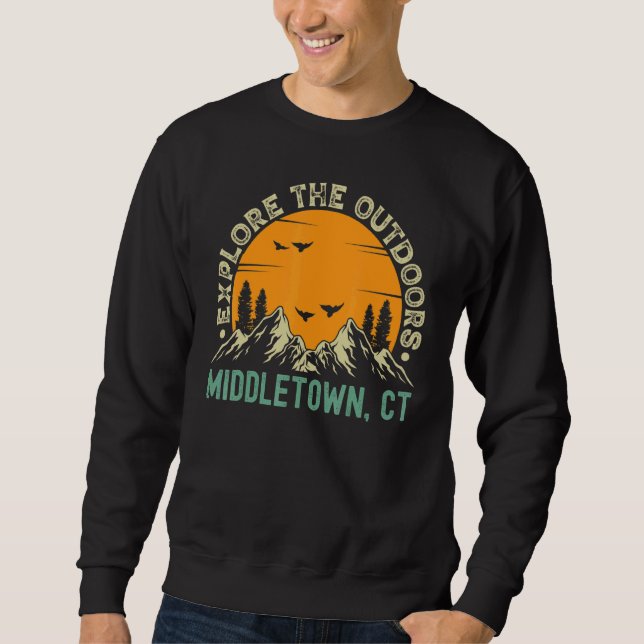 Sweatshirt Middletown Connecticut  Découvrez le plein air (Devant)