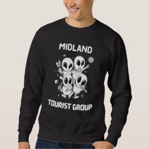 Sweatshirt Midland Native Pride Alien Funny State Tourist Spa