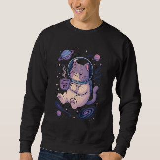 Sweatshirt Mignon Art de Chat Cosmique | Mug et T-Shirt Meows