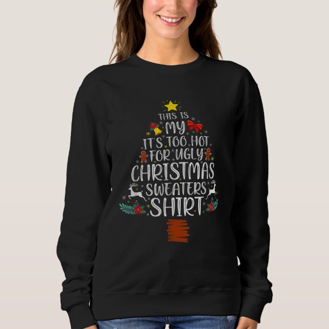 Sweatshirt Mignon C'est à Moi C'est Trop Chaud Pour Les Chemi (Devant)