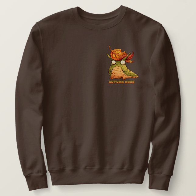 Sweatshirt Mignon escargot d'automne Humeur d'automne  (Design devant)