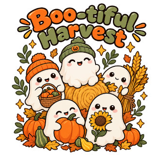 Sweatshirt Mignon Kawaii Citrouille Fantôme Patch Récolte