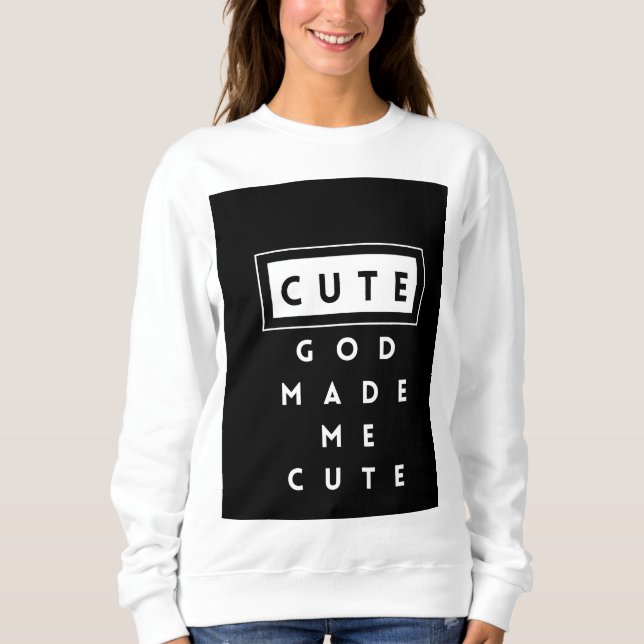 Sweatshirt mignon pour les femmes (Devant)