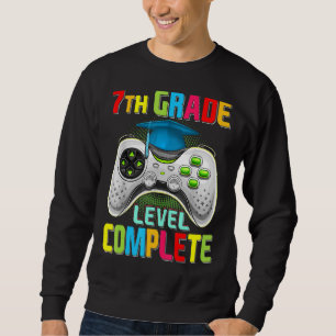 Sweatshirt Mignonne 7e année Niveau Complet Gamer Graduation