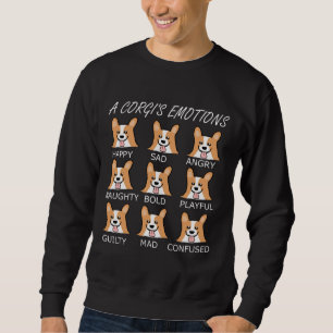 Sweatshirt Mignonne A Corgi X S Émotions Chien Chien Chien Ch